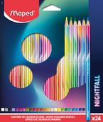 Maped Nightfall - 24 Crayons de couleur bois