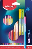 Maped Nightfall - 12 Feutres premium - pointe 2,5 mm