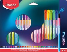 Maped Nightfall - 24 Feutres premium - pointe 2,5 mm