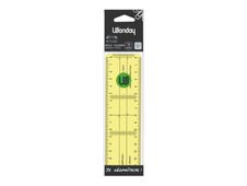 ALEPH - Réquerre - règle carré - 17 cm - jaune