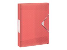 Esselte Colour'Breeze - Boîte de classement - dos 40 mm - corail translucide