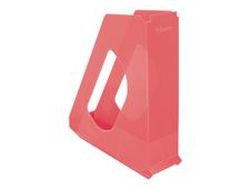 Esselte Colour'Breeze - Porte-revues corail translucide