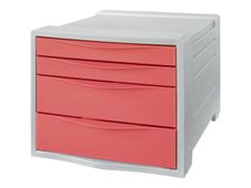 Esselte Colour'Breeze - Module de classement 5 tiroirs - corail