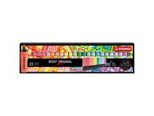 STABILO BOSS ORIGINAL ARTY - surligneur - bleu fluorescent, orange fluorescent, rouge fluo, jaune fluorescent, vert fluorescent, rose fluorescent, lilas fluorescent, lavande fluorescent, turquoise fluorescent, touche pastel de turquoise, soupçon de menth