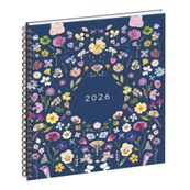 Agenda Chemin des Marettes spiralé recyclé - 1 semaine sur 2 pages - 18,5 x 22,5 cm - bleu - Exacompta