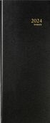 Agenda long Lima Saturnus - 1 semaine sur 2 pages - 12,8 x 33 cm - noir - Brepols