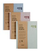 Agenda Toile Ocean - 1 semaine sur 2 pages - 17 x 22 cm - disponible dans différentes couleurs - Brepols