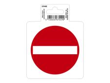 Exacompta - Panneau de signalisation adhésif - Entrée interdite - 10 cm de diamètre