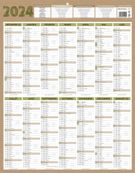 Calendrier bancaire Natura - 43 x 55 cm - Bouchut