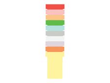 Nobo - Planning à fiches T - 7 colonnes indice 2 - 48 x 48 cm - blanc