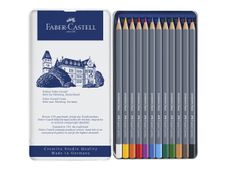 Faber-Castell Goldfaber Aqua - 12 Crayons de couleur aquarellables - couleurs assorties
