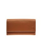 Porte-monnaie double fermeture éclair Dakota - cognac - label M