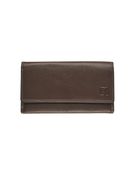 Porte-monnaie double fermeture éclair Dakota - brun - label M