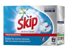 Skip Professional Active Clean détergent (56 tablets) - tablette - boîte - 28 charges (pack de 3)
