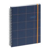 Agenda à spirale Casual - 1 semaine sur 2 pages - 16 mois - 15 x 21 cm - bleu foncé - Exacompta