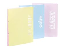 Viquel Milkshake - Classeur 2 anneaux - Dos 25 mm - A4 - pour 100 feuilles - disponible en différents coloris