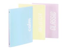 Viquel Milkshake - Classeur 4 anneaux - Dos 25 mm - A4 - pour 100 feuilles - disponible en différents coloris