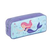 Trousse rectangulaire Mermaid - 1 compartiment - violet et bleu ciel - Viquel