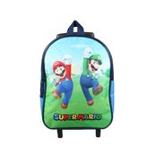 Sac maternelle à roulettes Super Mario - 1 compartiment - bleu - Bagtrotter