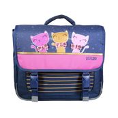 Cartable Lililou 38 cm - 2 compartiments - noir - Bagtrotter