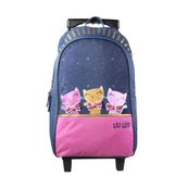 Sac à dos à roulettes Lililou - 2 compartiments - noir - Bagtrotter