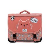 Cartable réversible Hello 38 cm - 2 compartiments - chat - Pol Fox
