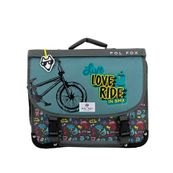 Cartable réversible Ride 38 cm - 2 compartiments - vélo - Pol Fox