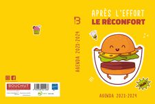 Agenda Fun - 1 jour par page - 12,5 x 17,5 cm - hamburger - Bouchut