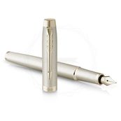 Parker IM Monochrome - Stylo plume champagne - pointe moyenne