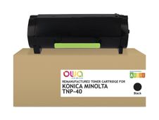  Cartouche laser compatible Konica Minolta TNP40 - noir  - OWA 