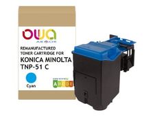 Cartouche laser remanufacturée Konica Minolta TNP51C - cyan - Owa