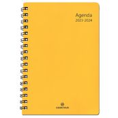 Agenda à spirale Grenade 15 - 1 semaine sur 2 pages - jaune - Oberthur