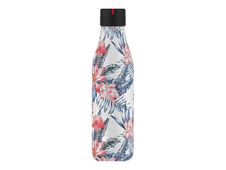 Les Artistes Paris - Gourde Bouteille isotherme 500 ml - Palmiers et flamants roses - acier inoxydable