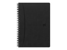 Oxford Signature - Cahier à spirale A5 - 160 pages - ligné - noir