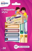 Avery - 30 étiquettes pour stylo - 50 x 10 mm - magie