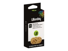 Wonday - Pack de 100 élastiques en caoutchouc - 180 mm x 10 mm - 100 g - ambre
