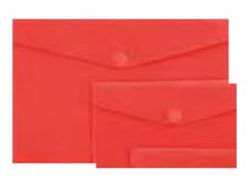 Wonday - Pochette polypro à scratch - 23,7 x 33,3 cm - Vert semi-transparent