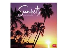 Legami - Calendrier mensuel 2024 - 30 x 29 cm - couchers de soleil