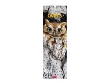 Calendrier mensuel 2024 - 16 x 49 cm - outstanding owls