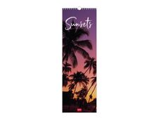 Legami - Calendrier mensuel 2024 - 16 x 49 cm - couchers de soleil