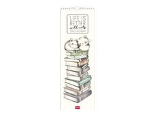 Calendrier mensuel 2024 - 16 x 49 cm - life is better with cats