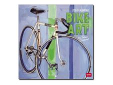 Legami - Calendrier mensuel 2024 - 18 x 18 cm - art du vélo 