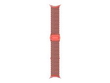 Google - Bracelet tissé pour montre connectée Google Pixel Watch - corail