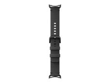 Google - Bracelet cuir Large pour montre connectée Google Pixel Watch - noir