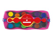 Faber-Castell Connector - 12 pastilles de peinture + 1 tube de paillettes