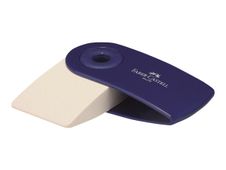 Faber-Castell - Gomme Sleeve Mini - Avec étui de protection pivotant - Blanc