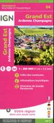 Carte Grand Est Recto/Verso Ardenne Champagne