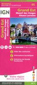 Carte Grand Est Recto/Verso Massif Des Vosges Alsace Lorraine