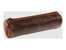 Maverick The Original - Trousse taille L - rond - cuir de vachette pleine fleur tanné végétal - brun