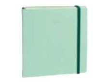 Agenda à élastique Silk Executif Prestige - 1 semaine sur 2 pages - 16 x 16 cm - vert - Quo Vadis